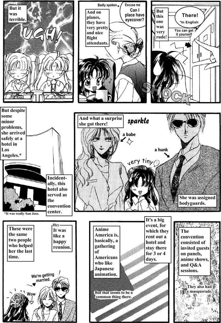 Megumi is picked up by a hunk and babe, then goes to AnAm